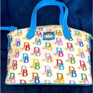 Dooney 75 Logo White w/Blue Trim